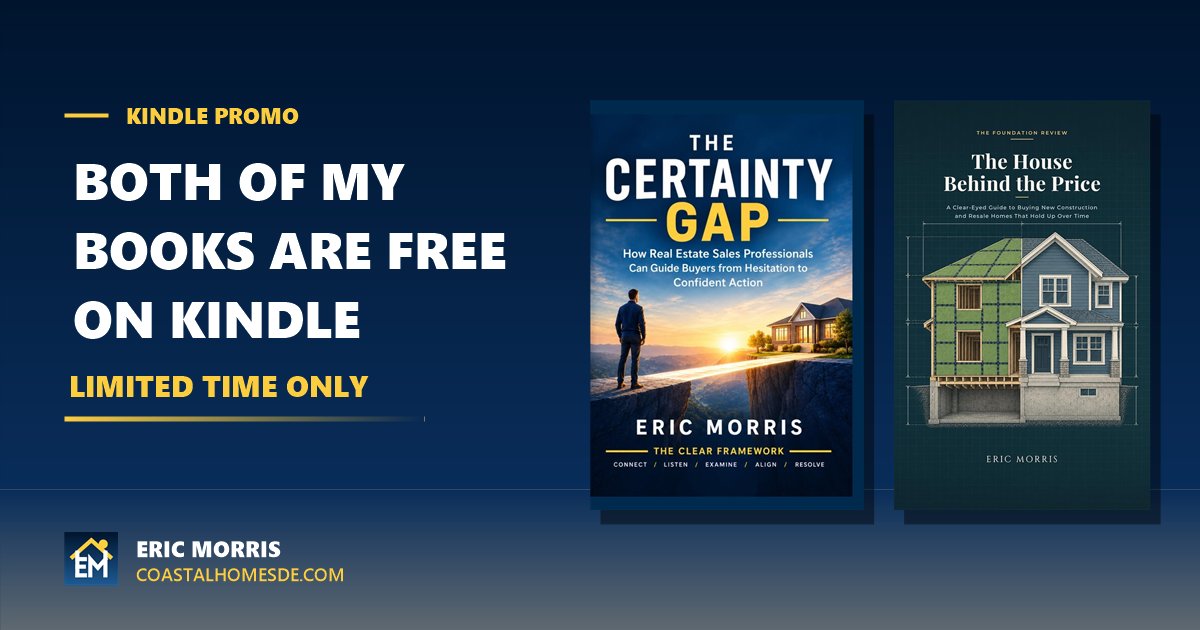 Both books by Eric Morris, The Certainty Gap and The House Behind the Price, free on Kindle for a limited time