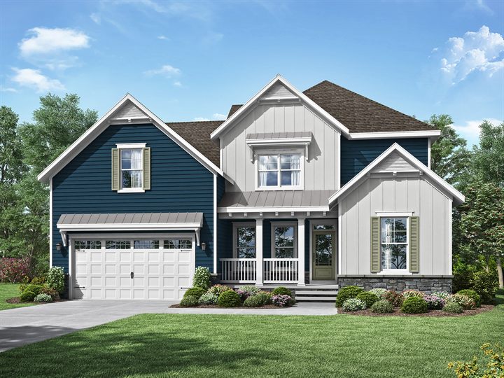 Peterman II plan exterior rendering