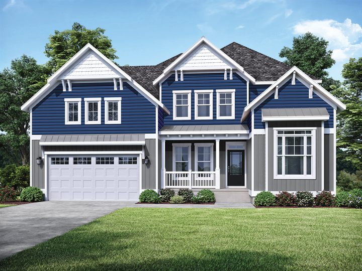 Peterman II plan exterior rendering