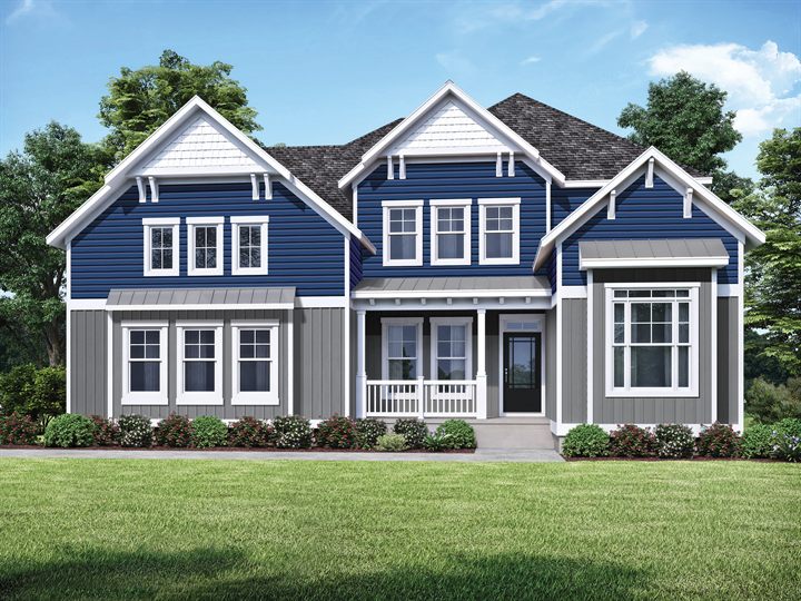 Peterman II plan exterior rendering