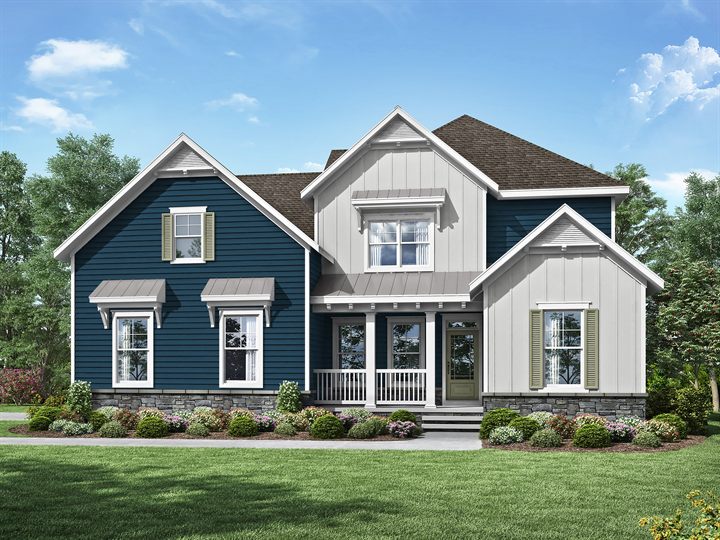 Peterman II plan exterior rendering