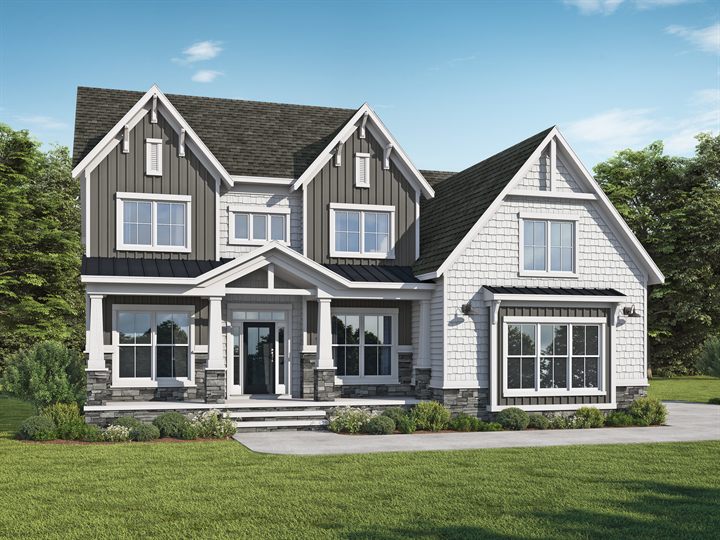 Reston plan exterior rendering