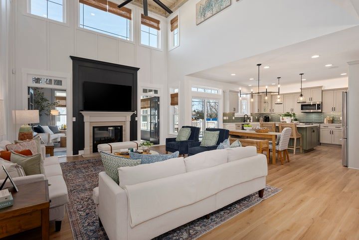 Inside a decorated Reston model