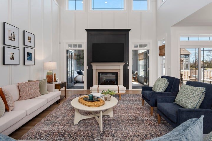 Inside a decorated Reston model