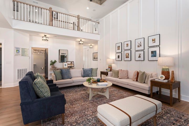 Inside a decorated Reston model